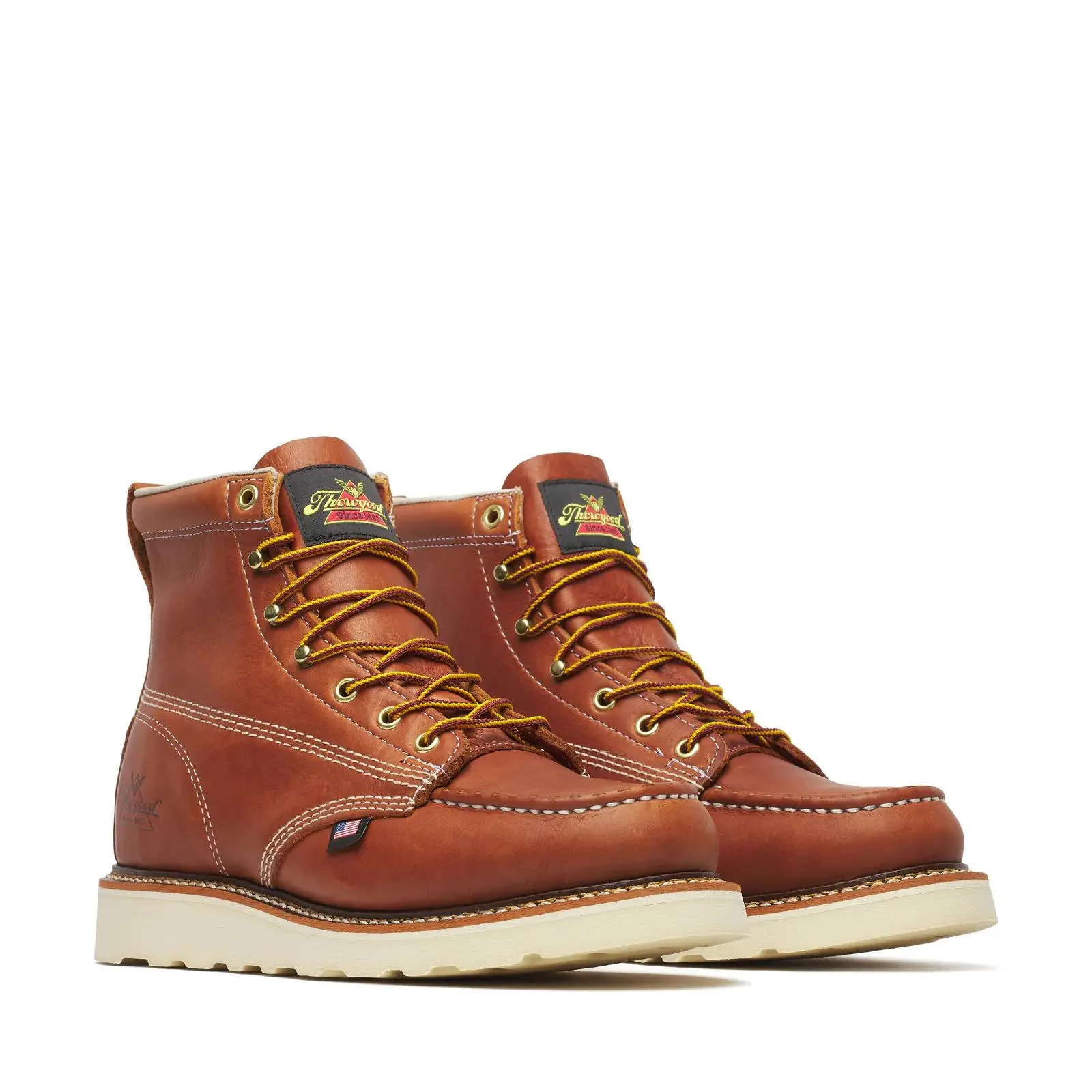 American Heritage 6" Moc Toe Boot Maxwear Wedge Tobacco - Image 2