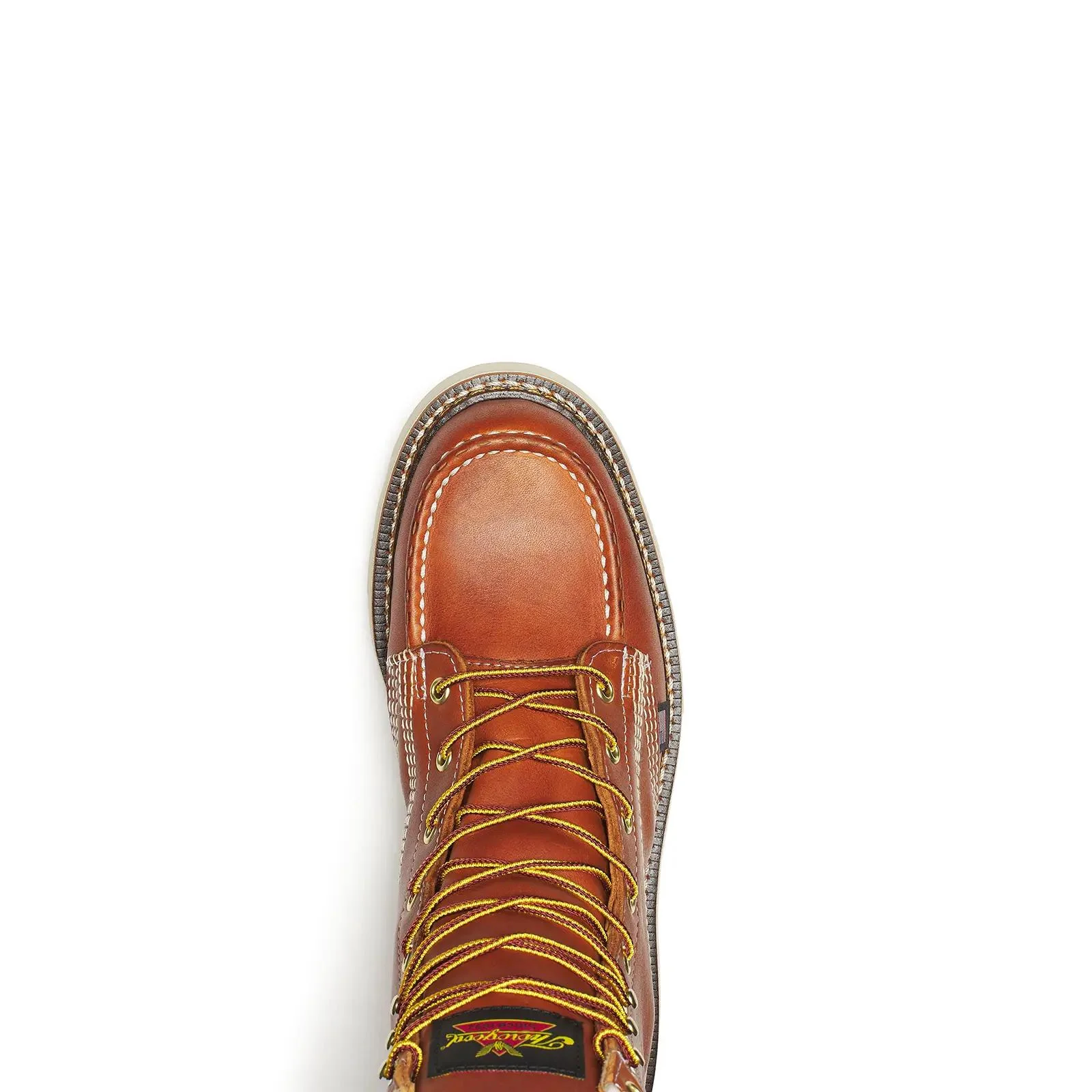 American Heritage 8" Moc Toe Boot Maxwear Wedge Tobacco - Image 4