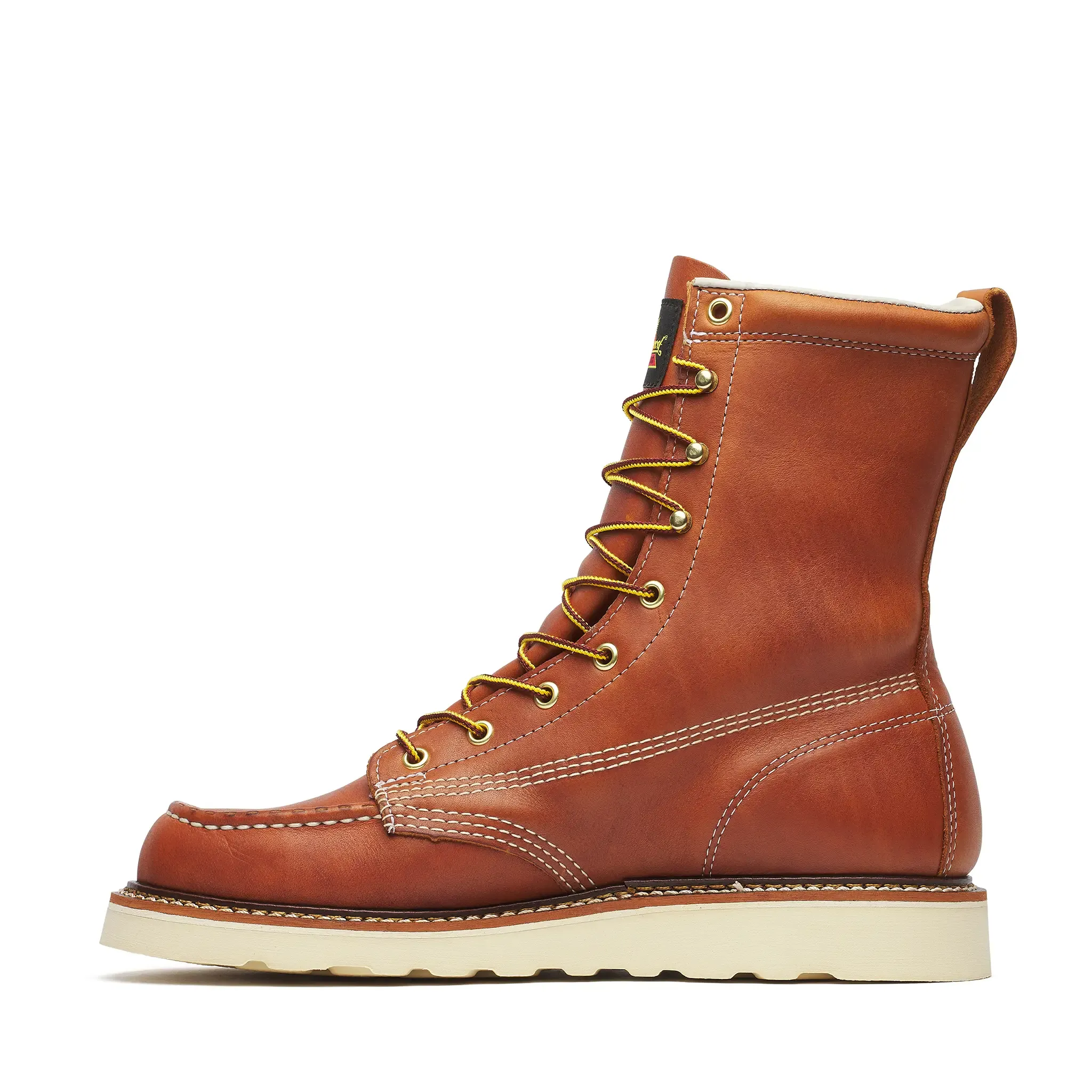American Heritage 8" Moc Toe Boot Maxwear Wedge Tobacco - Image 5
