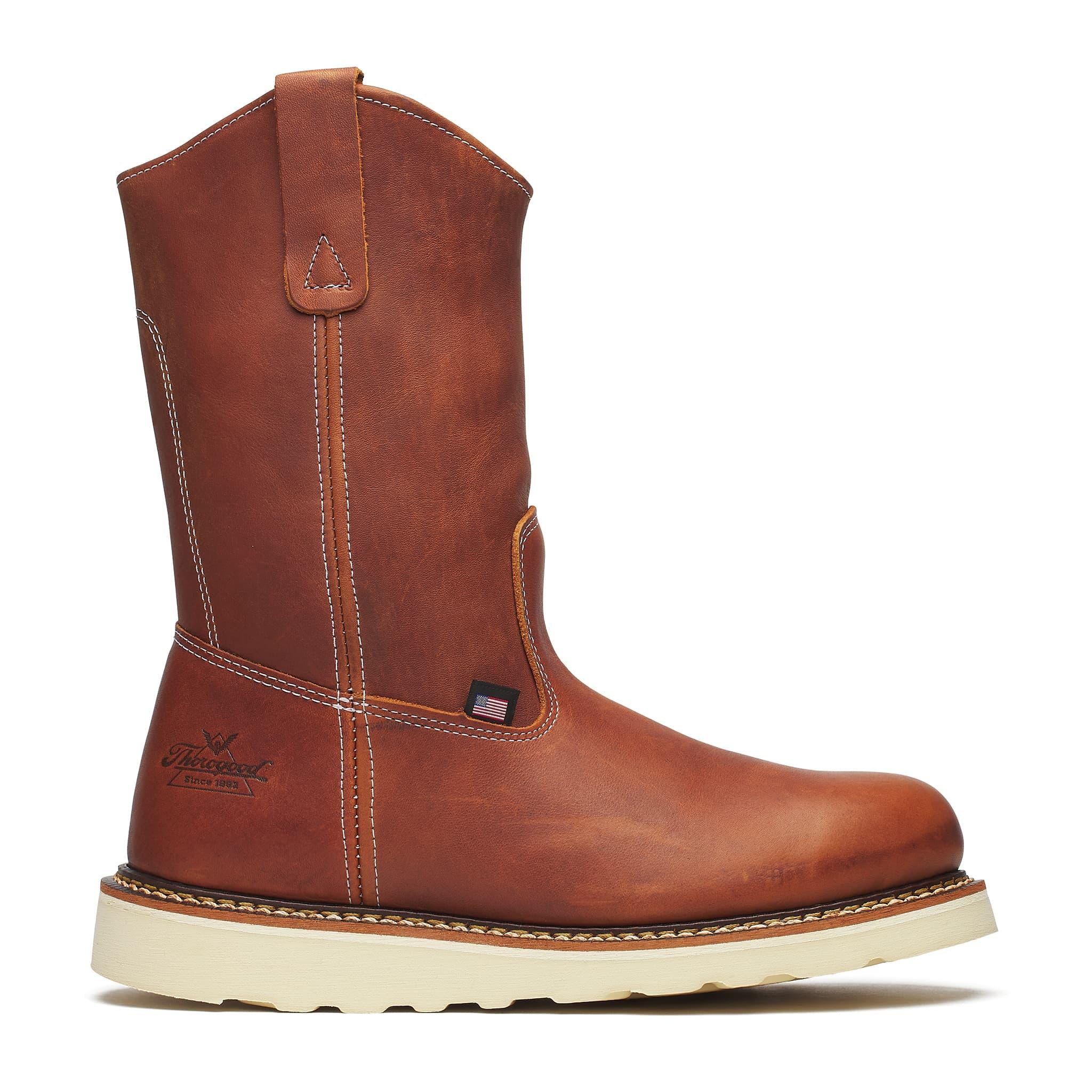 American Heritage 11" Pull-On Boot Maxwear Wedge Tobacco