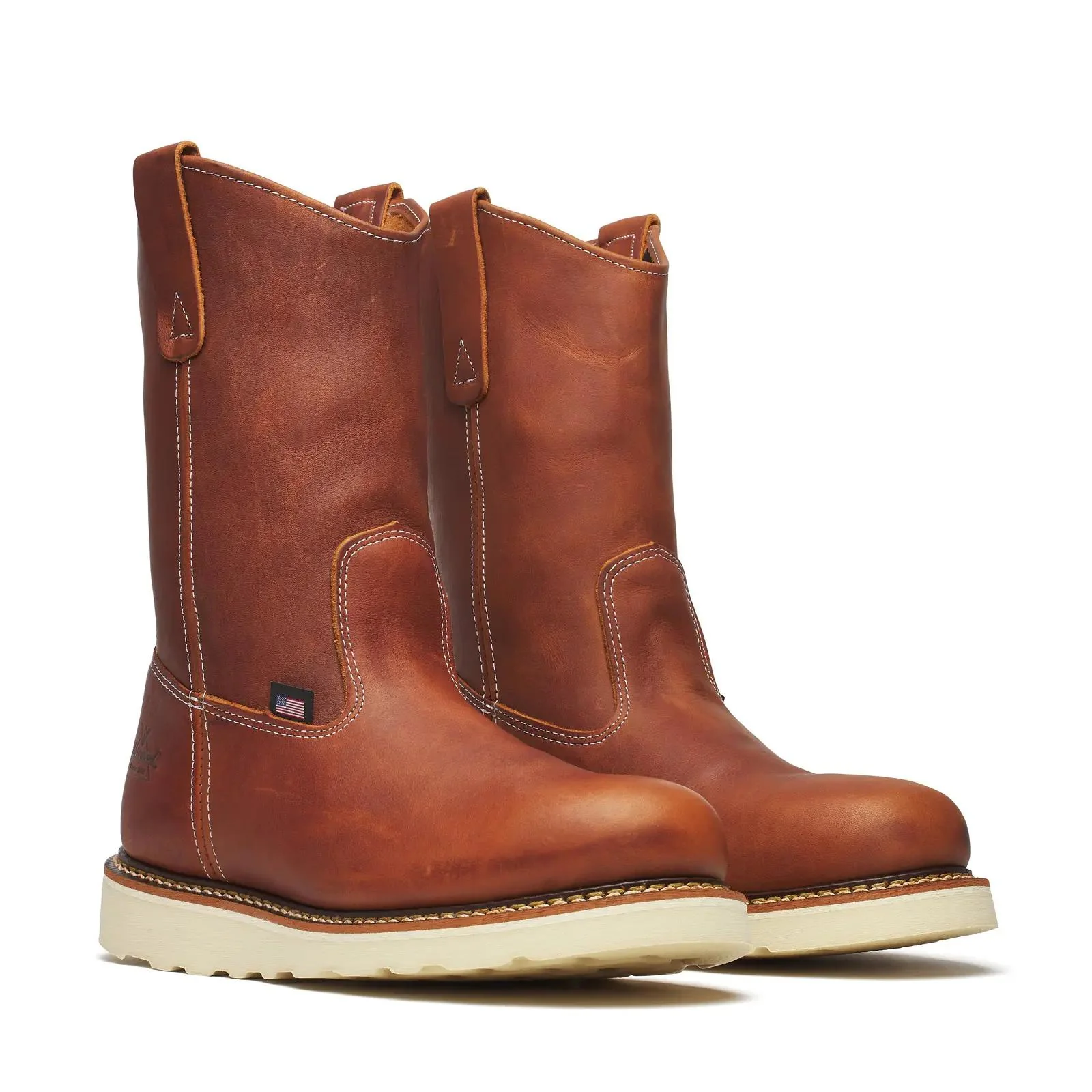 American Heritage 11" Pull-On Boot Maxwear Wedge Tobacco - Image 2