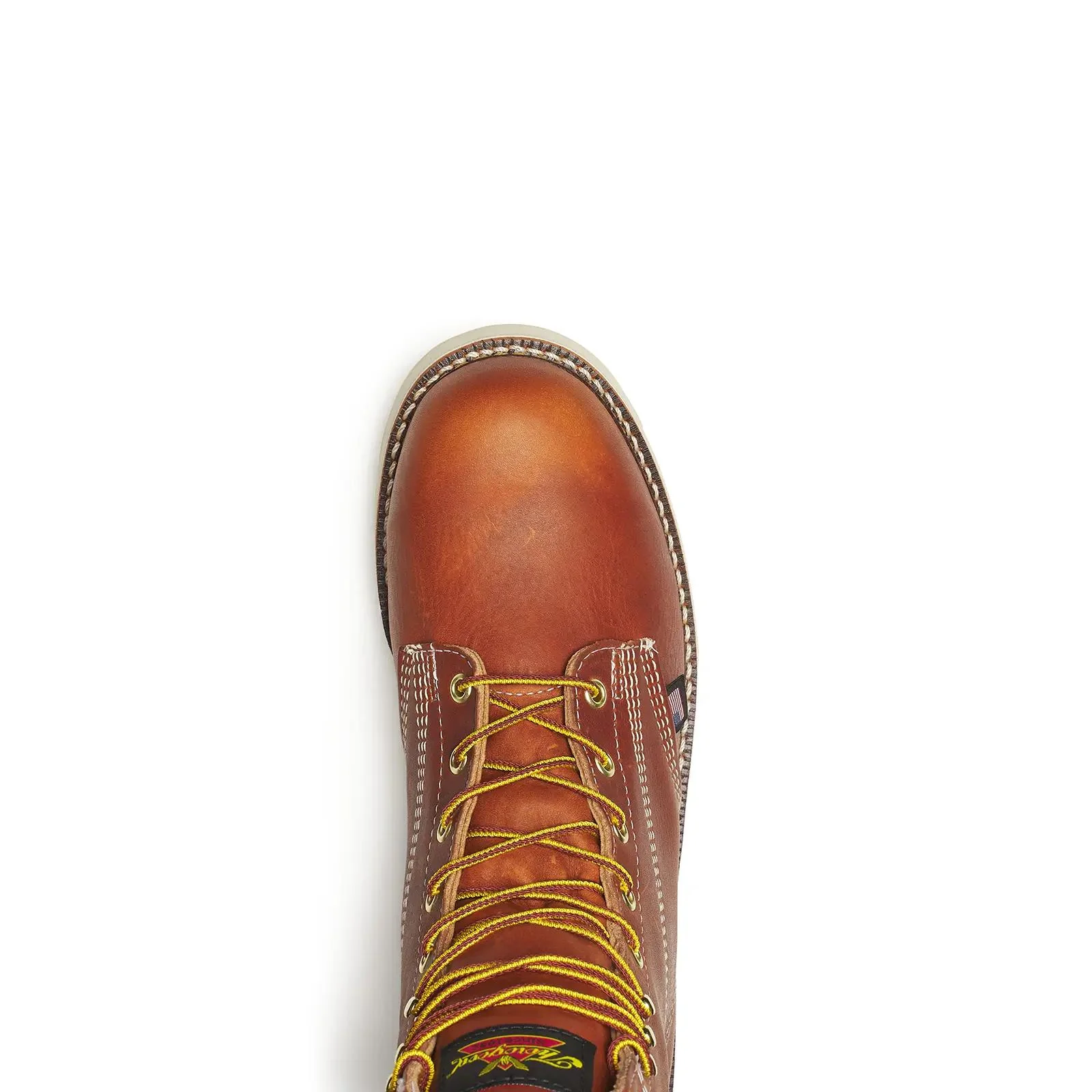 American Heritage 8" Plain Toe Boot Maxwear Wedge Tobacco - Image 4