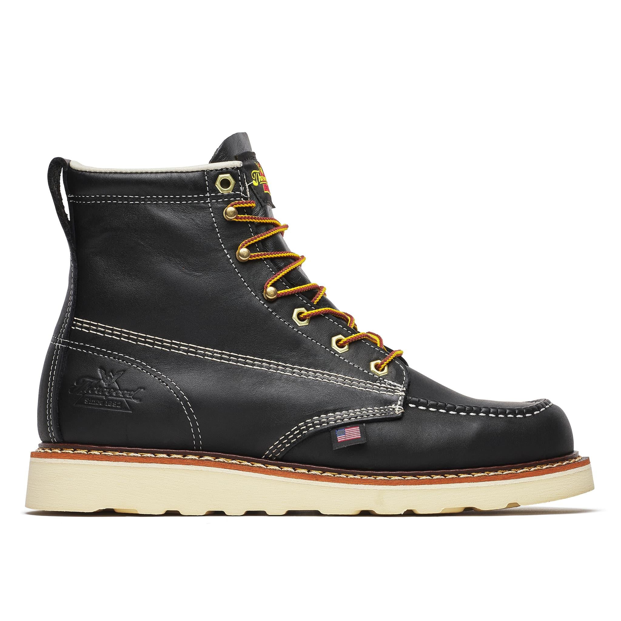 American Heritage 6" Moc Toe Boot Maxwear Wedge Black