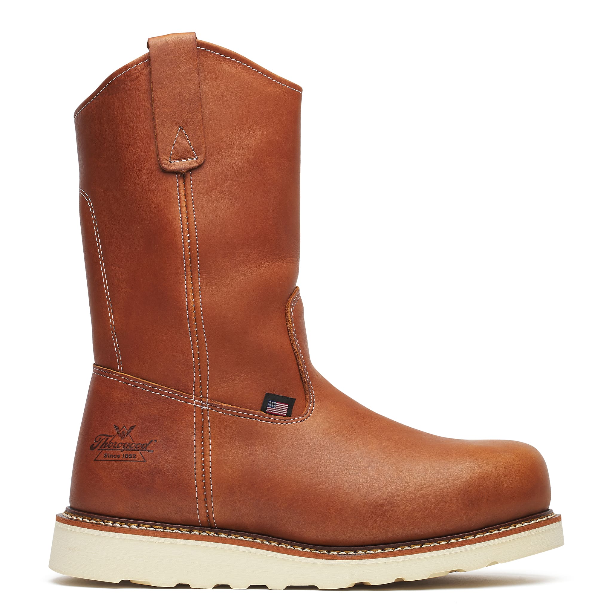 American Heritage 11" Steel Toe Pull-On Boot Tobacco