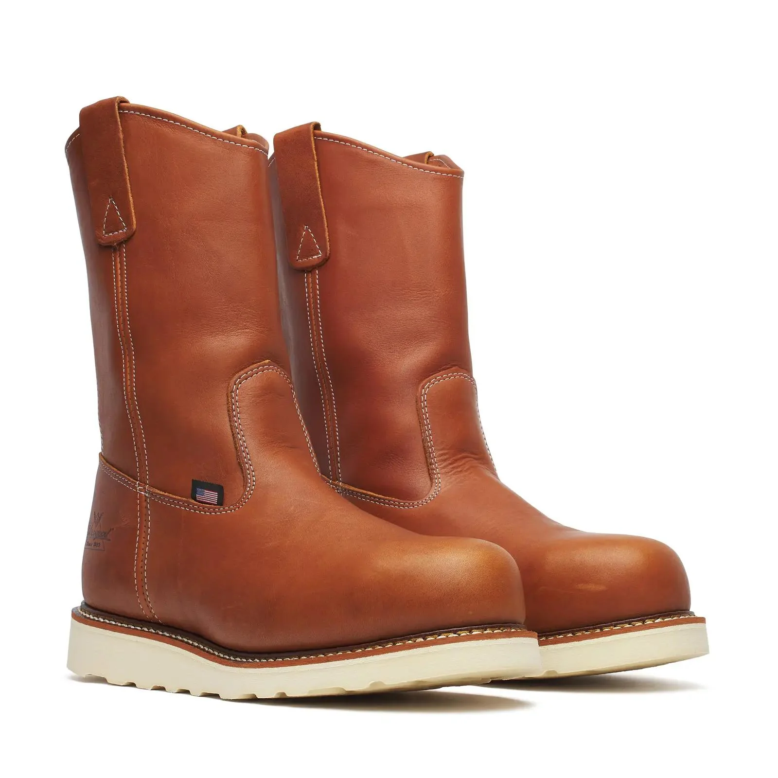 American Heritage 11" Steel Toe Pull-On Boot Tobacco - Image 2