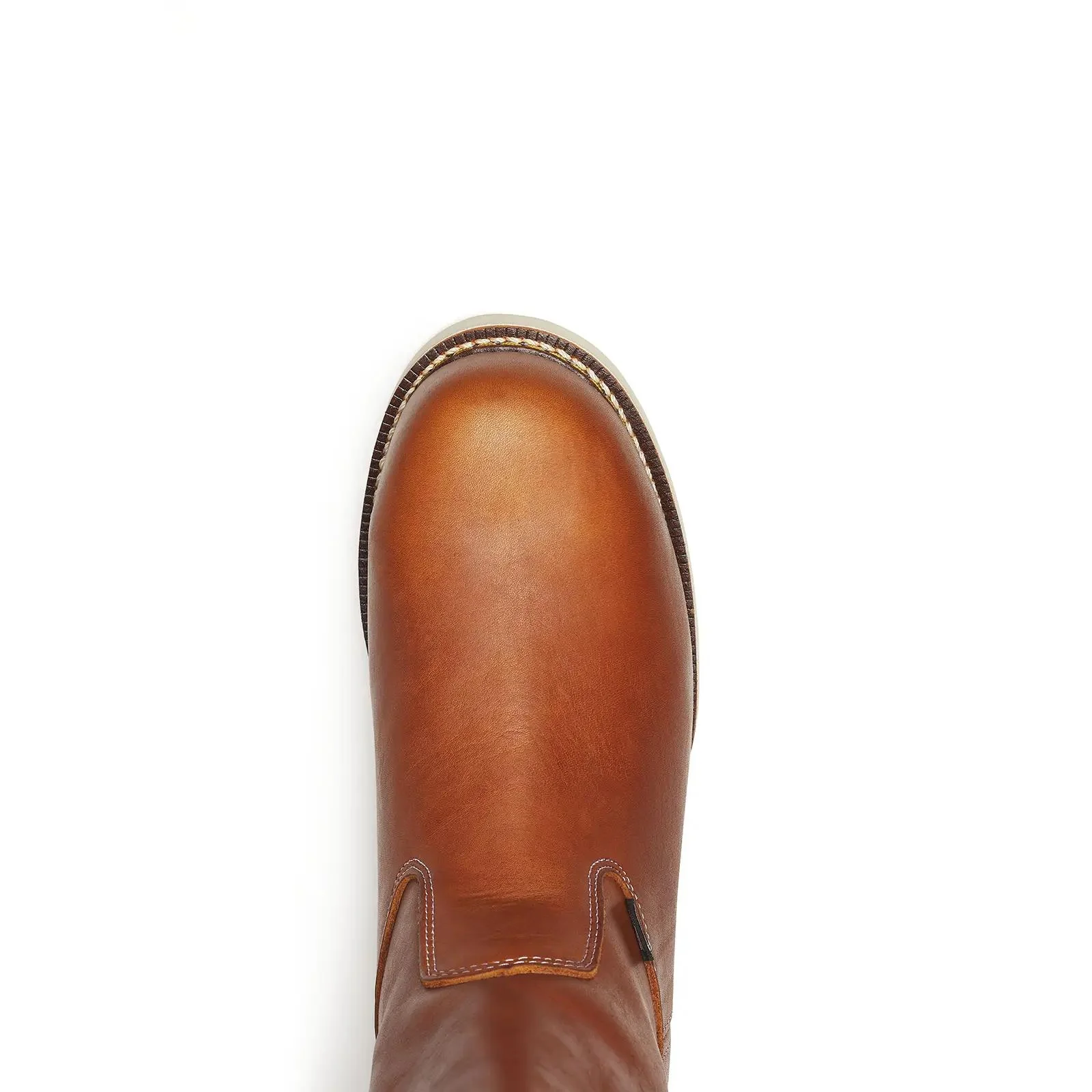 American Heritage 11" Steel Toe Pull-On Boot Tobacco - Image 4