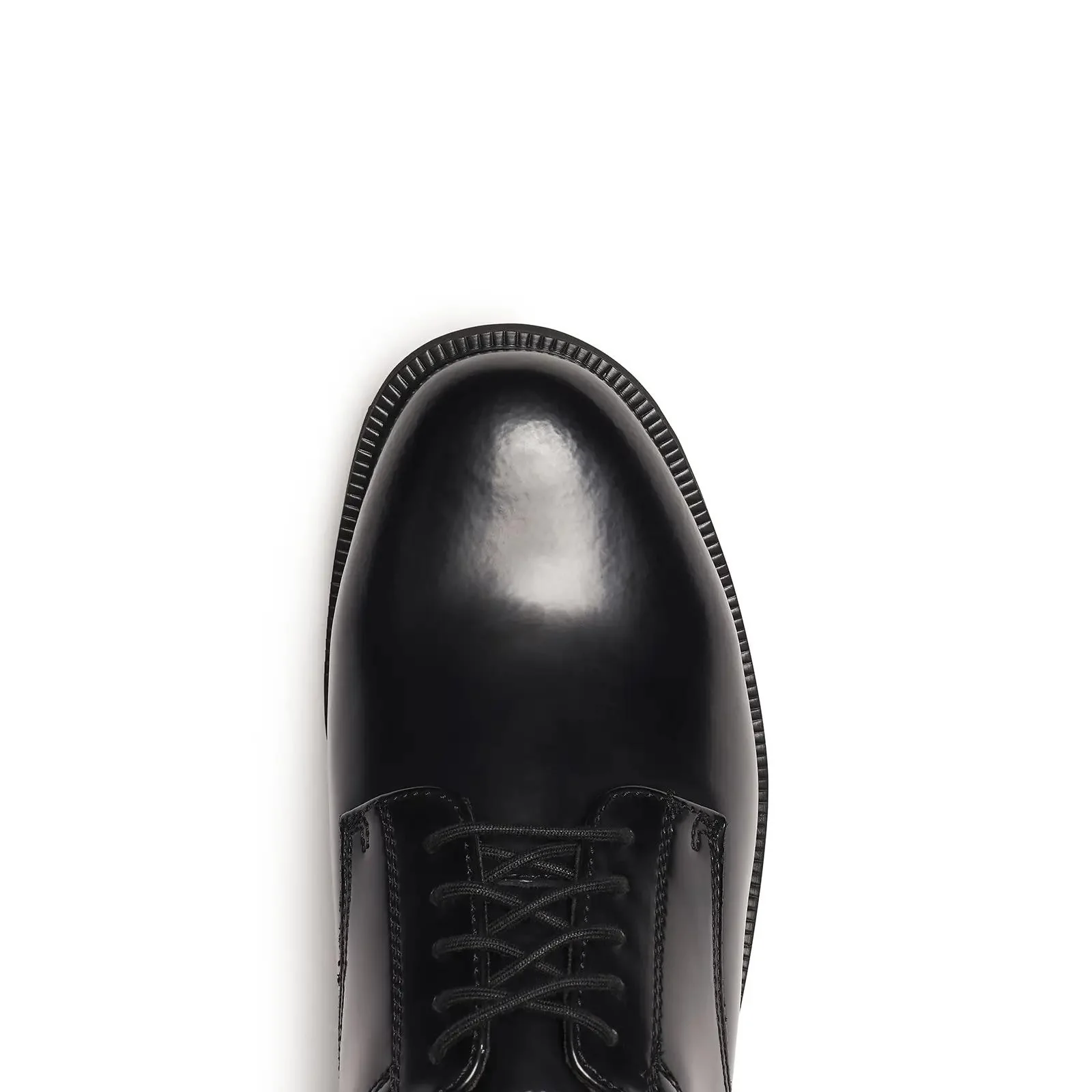 Leather Polishable Oxford Shoe Black - Image 4