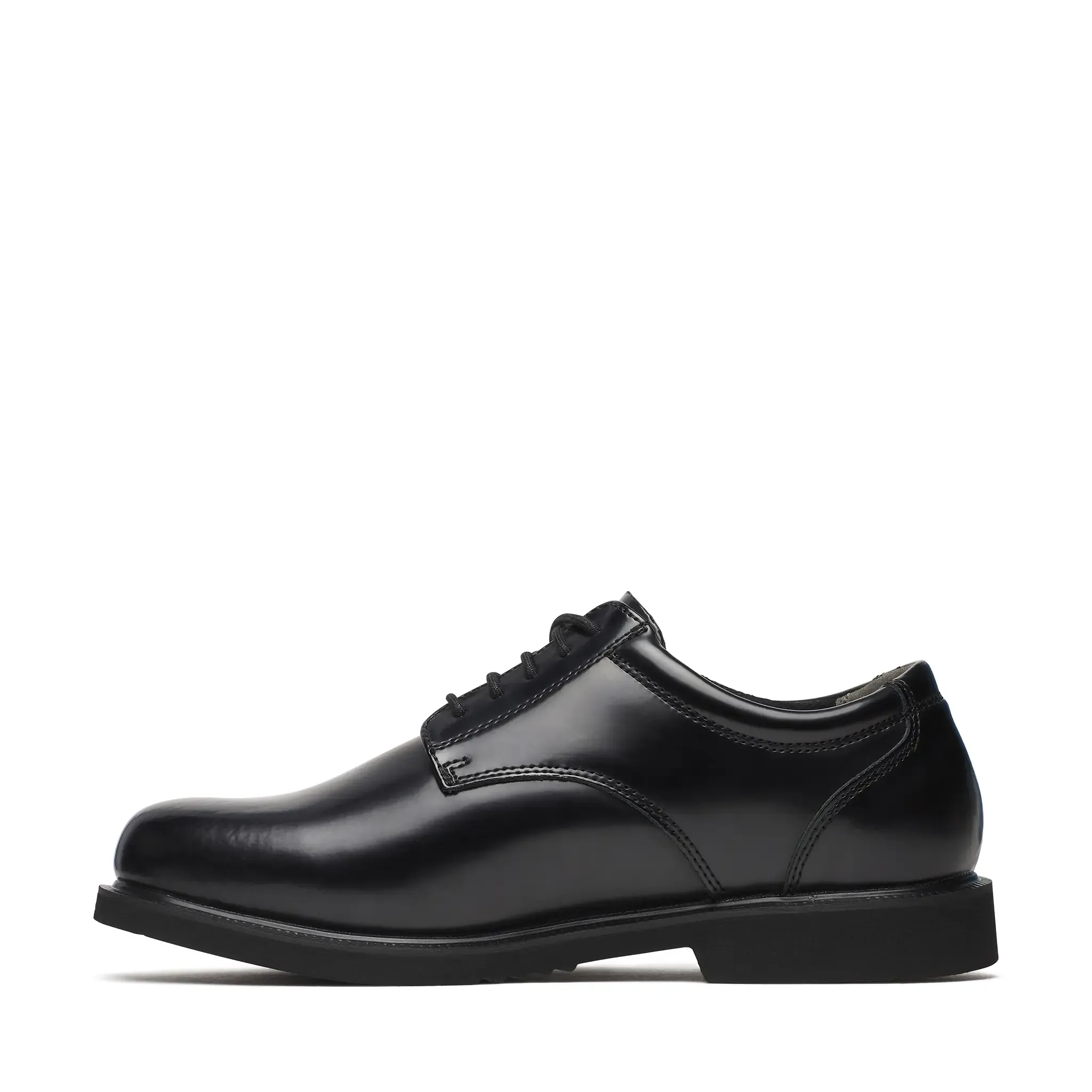 Leather Polishable Oxford Shoe Black - Image 5