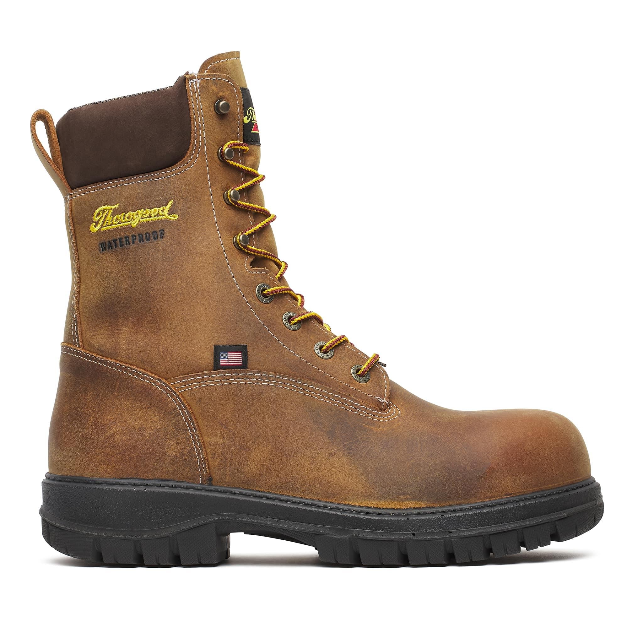 Genesis Series 8" Nano Toe Waterproof Boot Chestnut