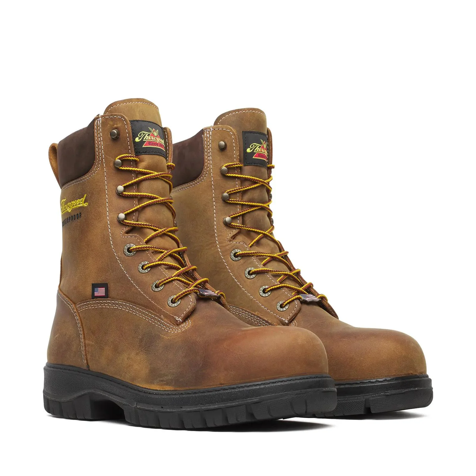Genesis Series 8" Nano Toe Waterproof Boot Chestnut - Image 2