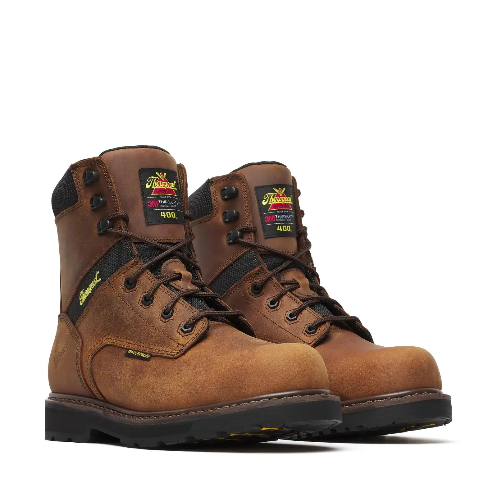 Jobsite Series 8" Composite Toe Insulated Waterproof Boot Crazy Horse - Image 2
