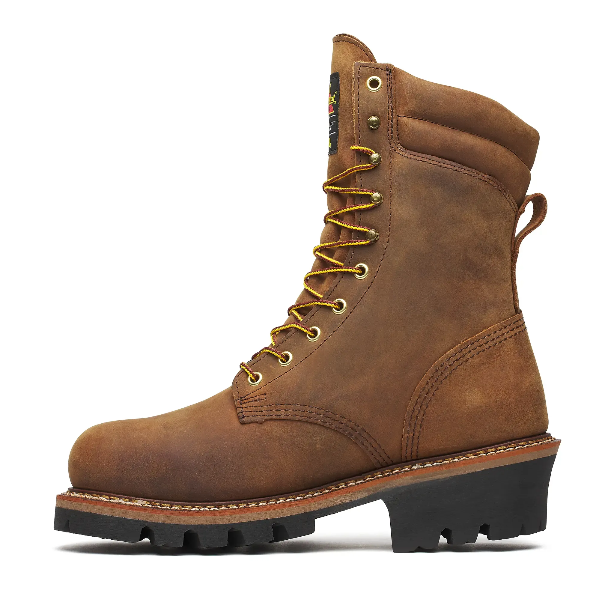 Logger Series 9" Steel Toe Insulated Waterproof Boot Brown Trail Crazy Horse - Image 5