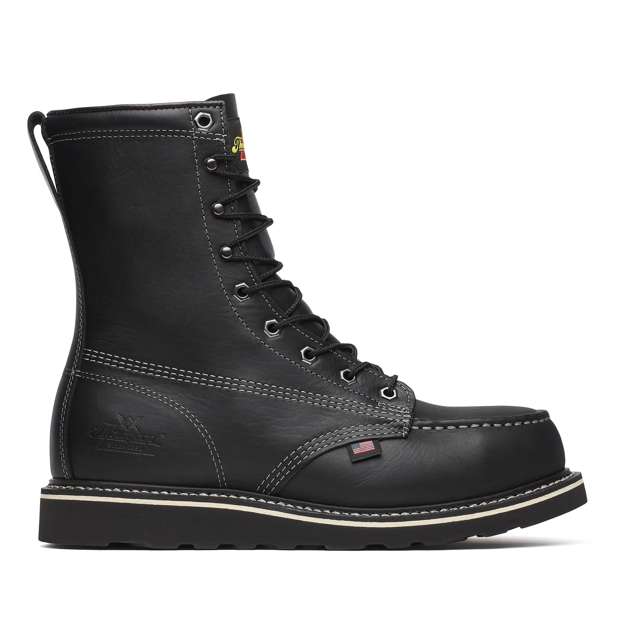 Midnight Series 8" Steel Toe Moc Toe Boot Black