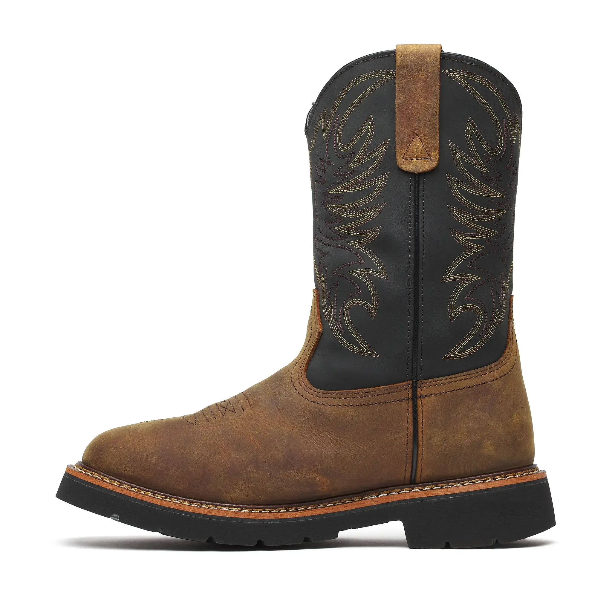 Square Toe WGTN 11" Waterproof Boot Crazy Horse Black - Image 5
