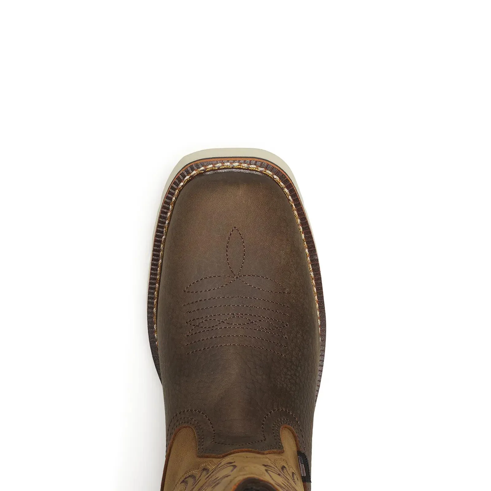 Square Toe WGTN 11" Pebble Bottom Boot Crazy Horse Black - Image 4