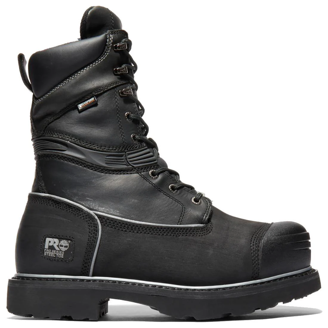 Gravel Pit Img 10-Inch Waterproof Met Guard Steel-Toe Work Boot Sp Ins 400G Black
