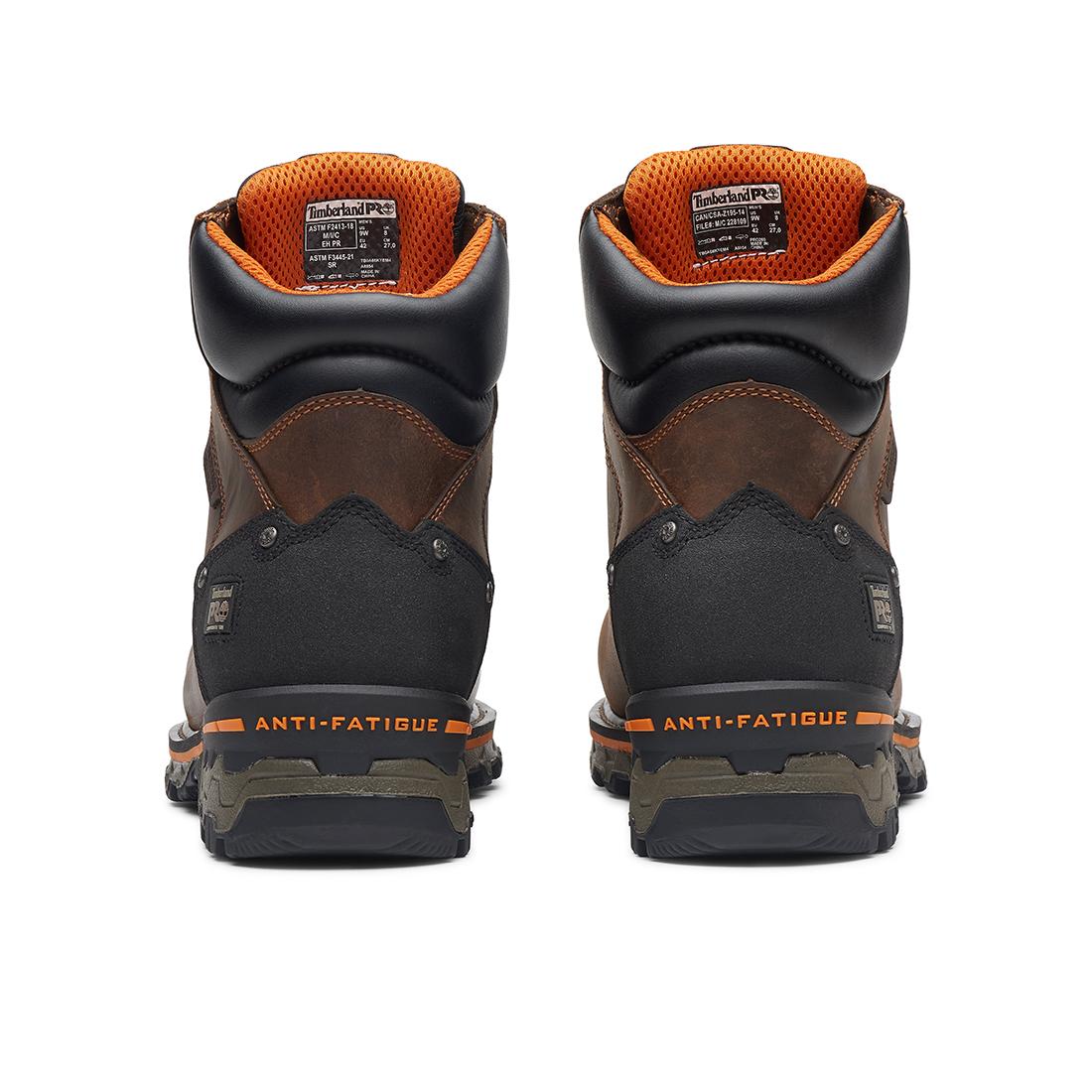 Boondock 6-Inch Waterproof Composite-Toe Work Boot Boa CSA Full Grain Medium Brown - Image 5