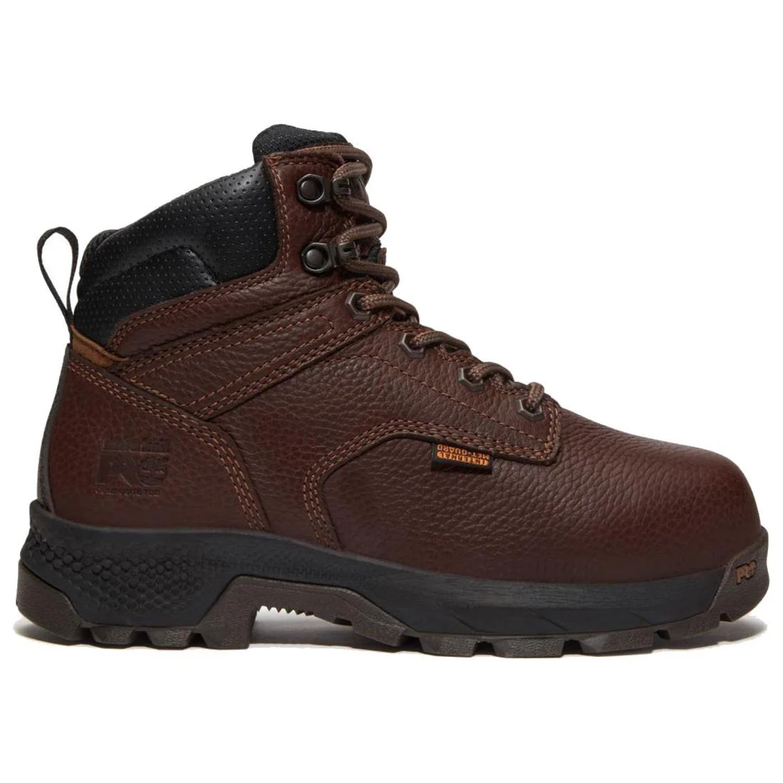 Titan® EV Women's Interanal Met Guard 6-Inch Composite-Toe Work Boot Brown