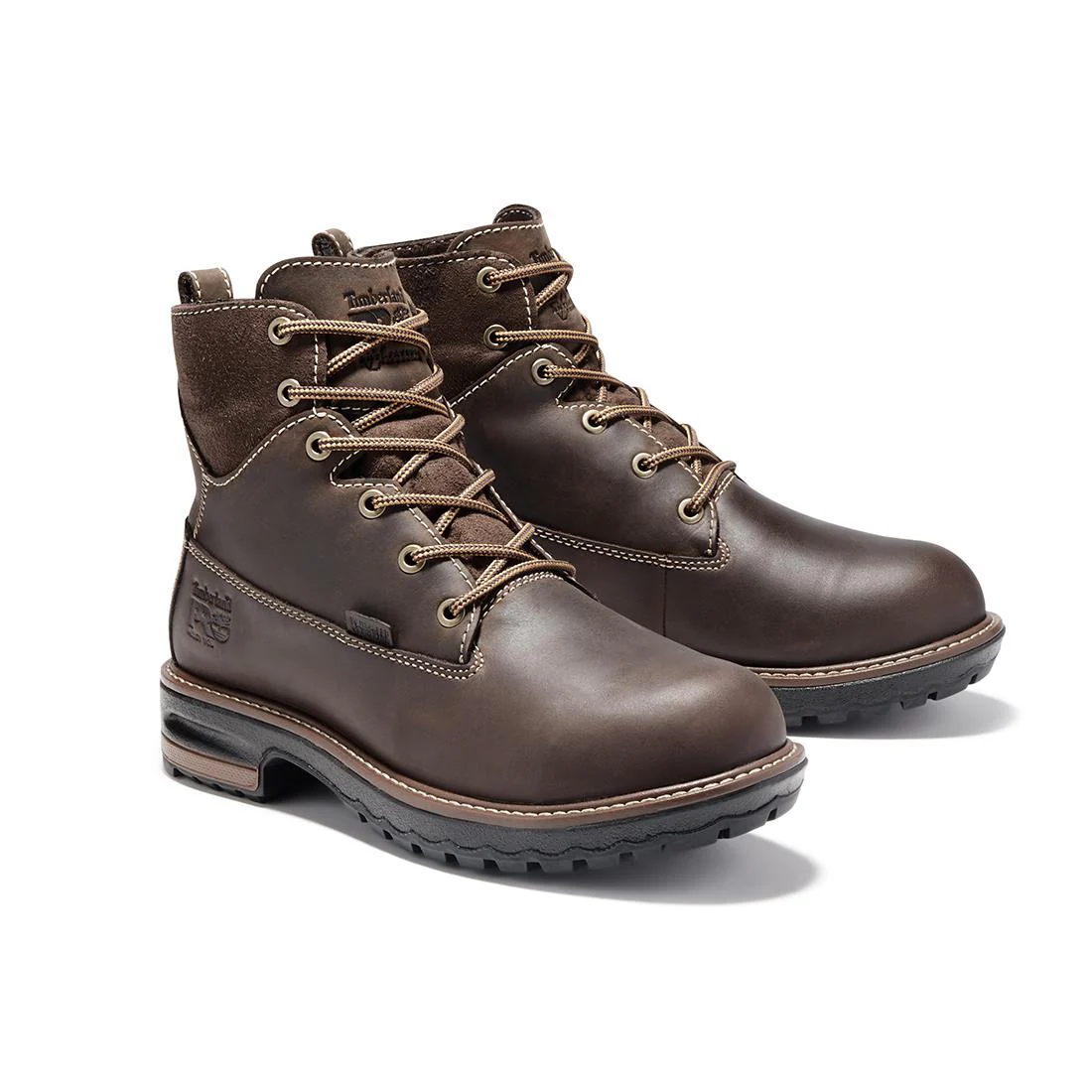 Women's Hightower 6-Inch Waterproof Alloy-Toe Work Boot Coffee Brown - Image 2