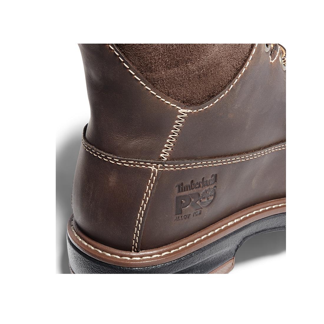 Women's Hightower 6-Inch Waterproof Alloy-Toe Work Boot Coffee Brown - Image 7