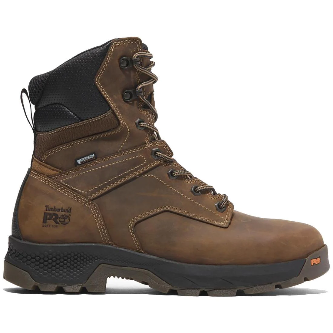 Titan® Ev 8-Inch Waterproof Full Grain Work Boot Medium Brown