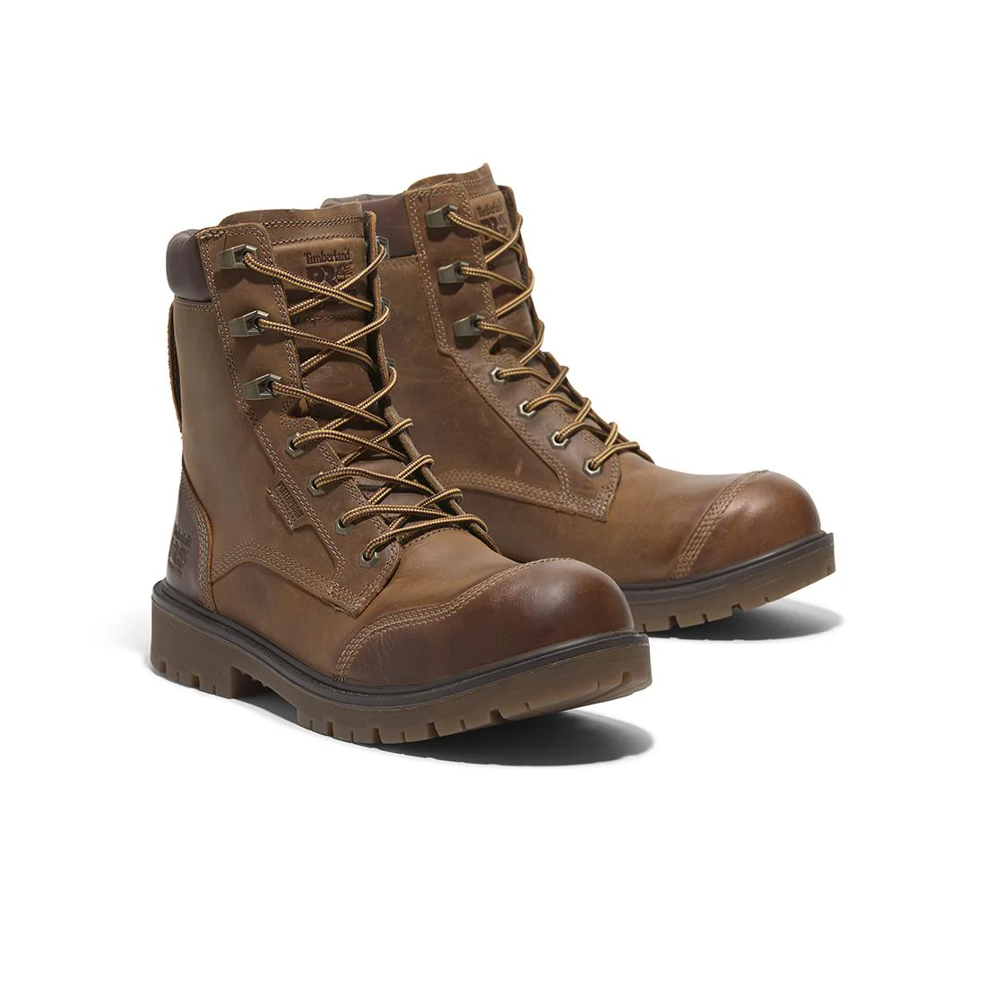 Whitman 8-Inch Waterproof Composite-Toe Work Boot Full Grain Medium Brown - Image 6