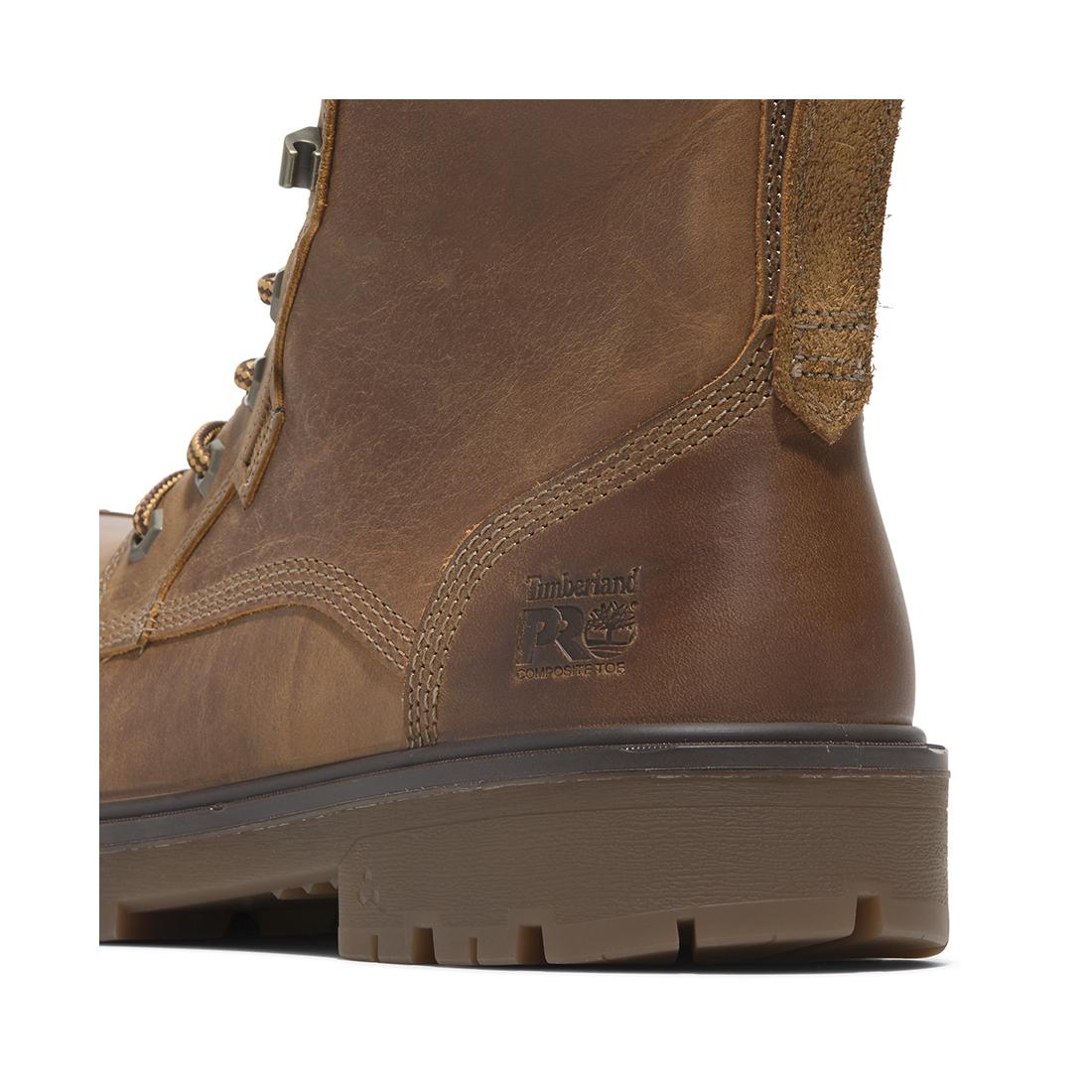 Whitman 8-Inch Waterproof Composite-Toe Work Boot Full Grain Medium Brown - Image 7