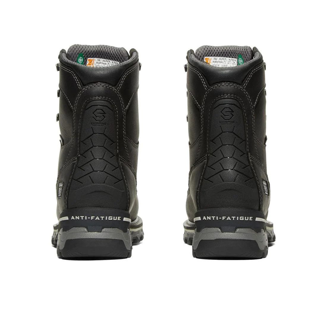 Women's Boondock 8-Inch Waterproof Composite-Toe Work Boot Ins CSA 200G Black/Grey - Image 5