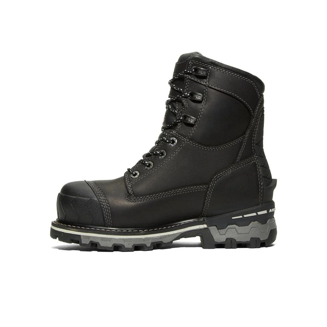 Women's Boondock 8-Inch Waterproof Composite-Toe Work Boot Ins CSA 200G Black/Grey - Image 8