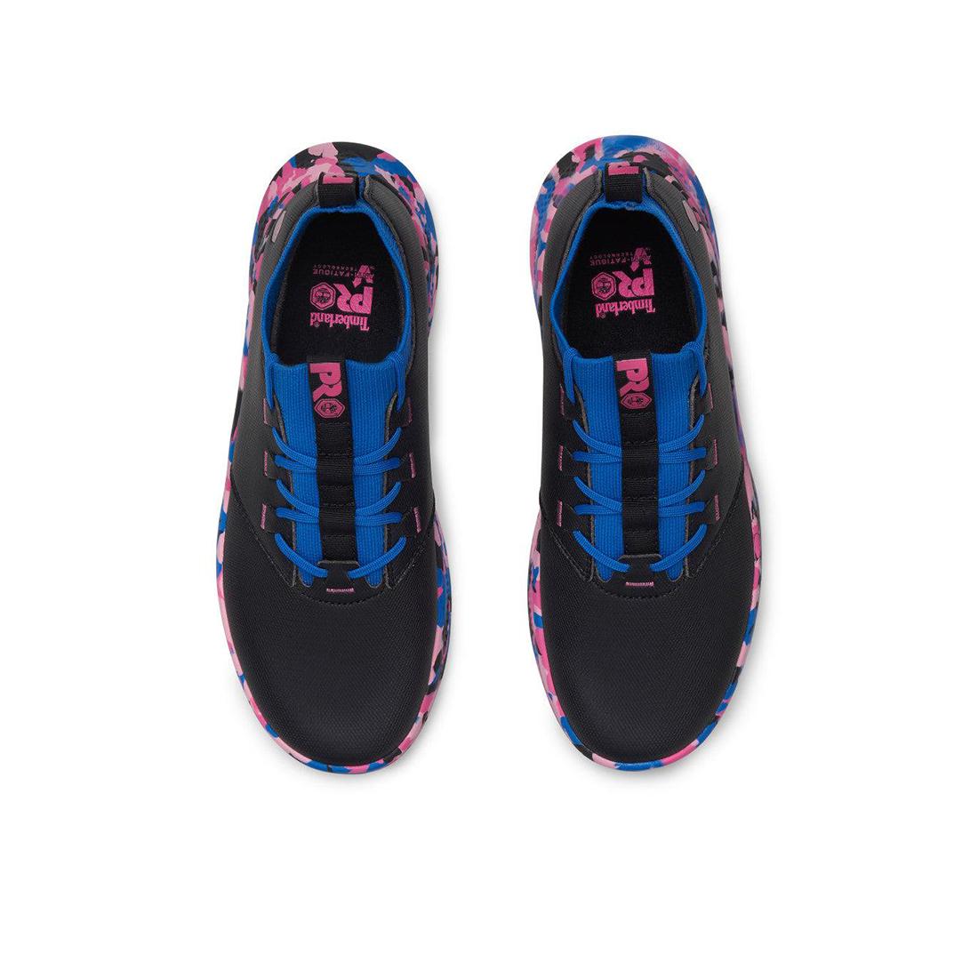 Women's Solace MAX Slip Resistant Shoe Black/Blue - Image 4
