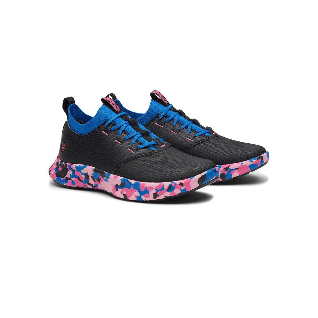 Women's Solace MAX Slip Resistant Shoe Black/Blue - Image 6