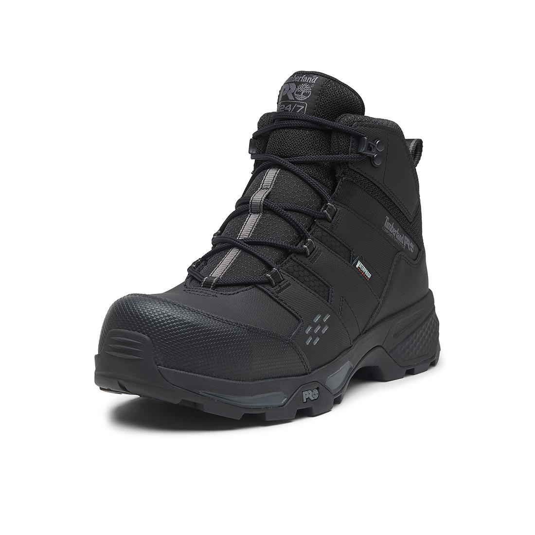 Switchback Lt Waterproof Composite-Toe Work Boot Gripmax Ice Black - Image 4