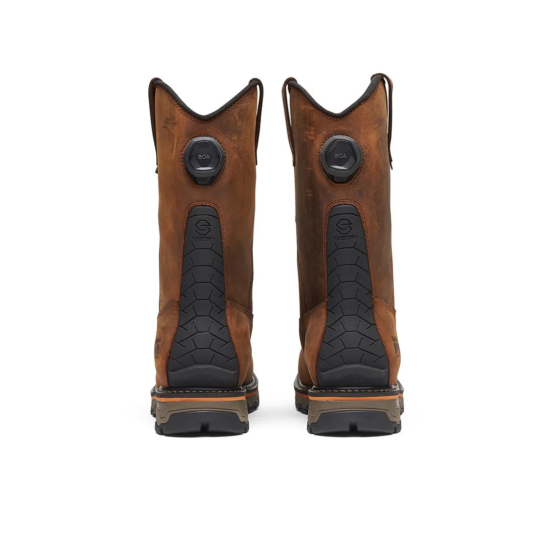 True Grit Waterproof Nano-Toe Pull-On Work Boot Boa Full Grain Medium Brown - Image 4