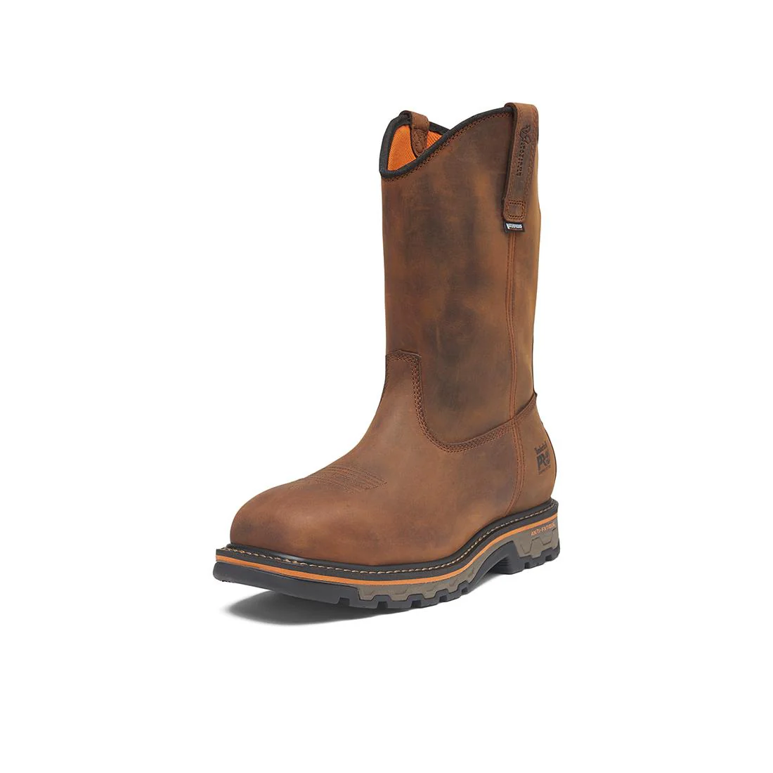 True Grit Waterproof Nano-Toe Pull-On Work Boot Boa Full Grain Medium Brown - Image 6