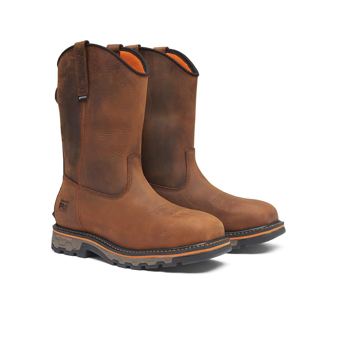 True Grit Waterproof Nano-Toe Pull-On Work Boot Boa Full Grain Medium Brown - Image 7