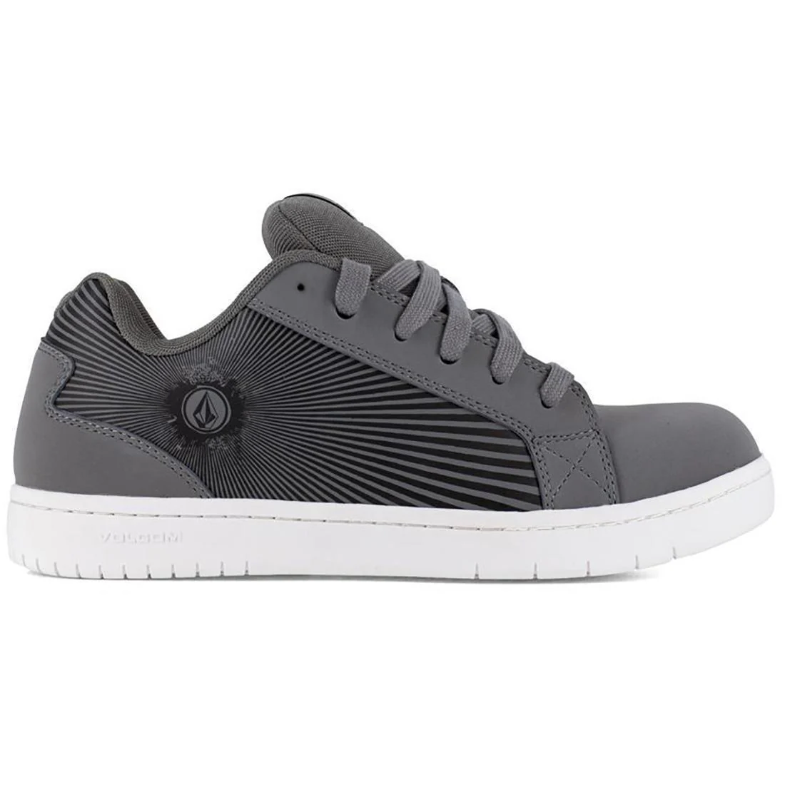 Stone Op Art Composite-Toe Work Shoe Grey