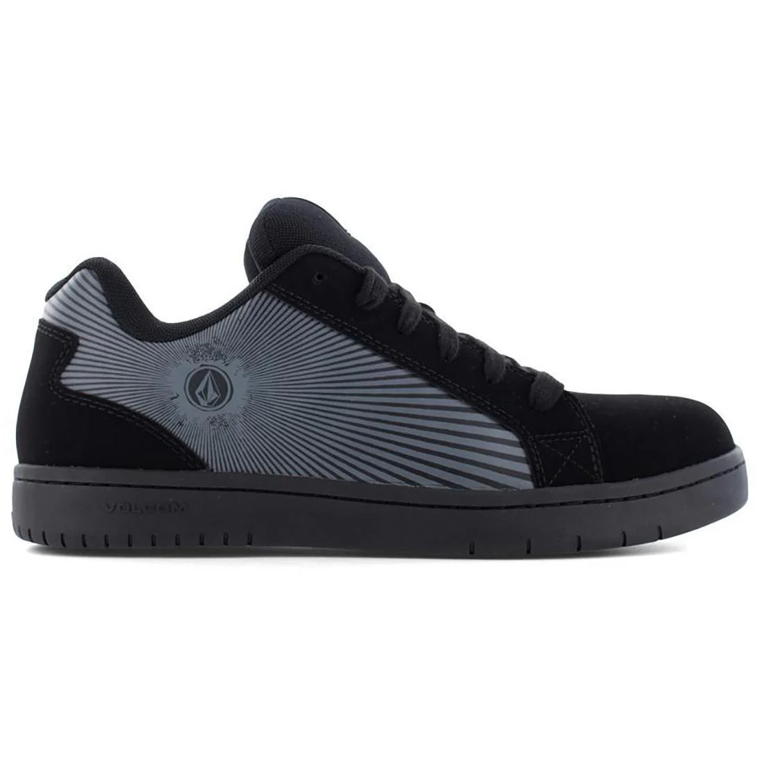 Stone Op Art Composite-Toe Work Shoe Black Grey