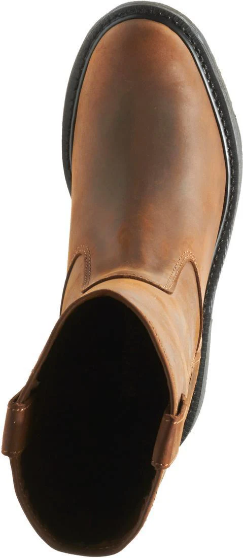 Dd Work Soft-Toe Pull On Work Boot Dark Brown - Image 4