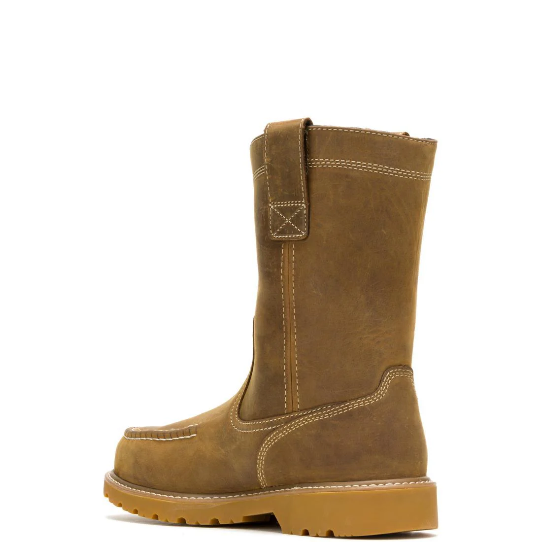 Floorhand Moc-Toe Waterproof Steel-Toe Pull-On Work Boot Wheat - Image 5