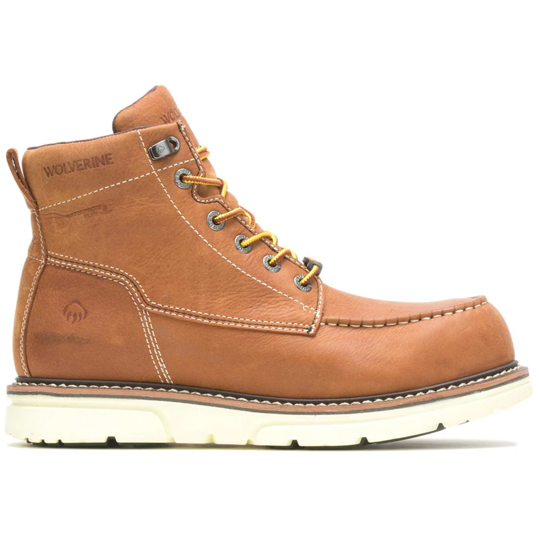 I-90 DuraShocks® 6" Moc Toe Waterproof Soft Toe Work Boot – Tan