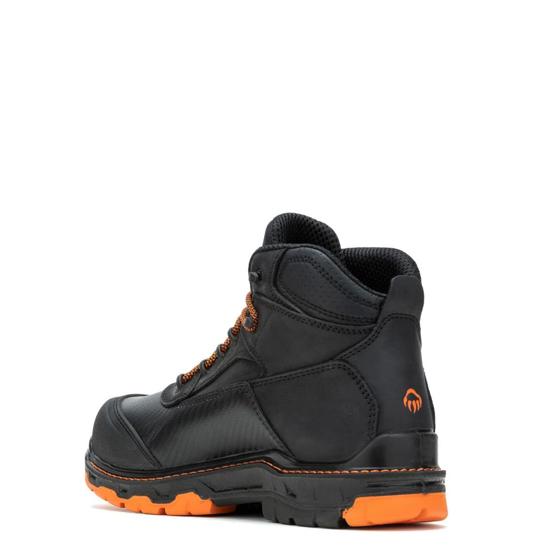 Overpass 6" CarbonMax Toe Waterproof Work Boot Black/Orange - Image 5