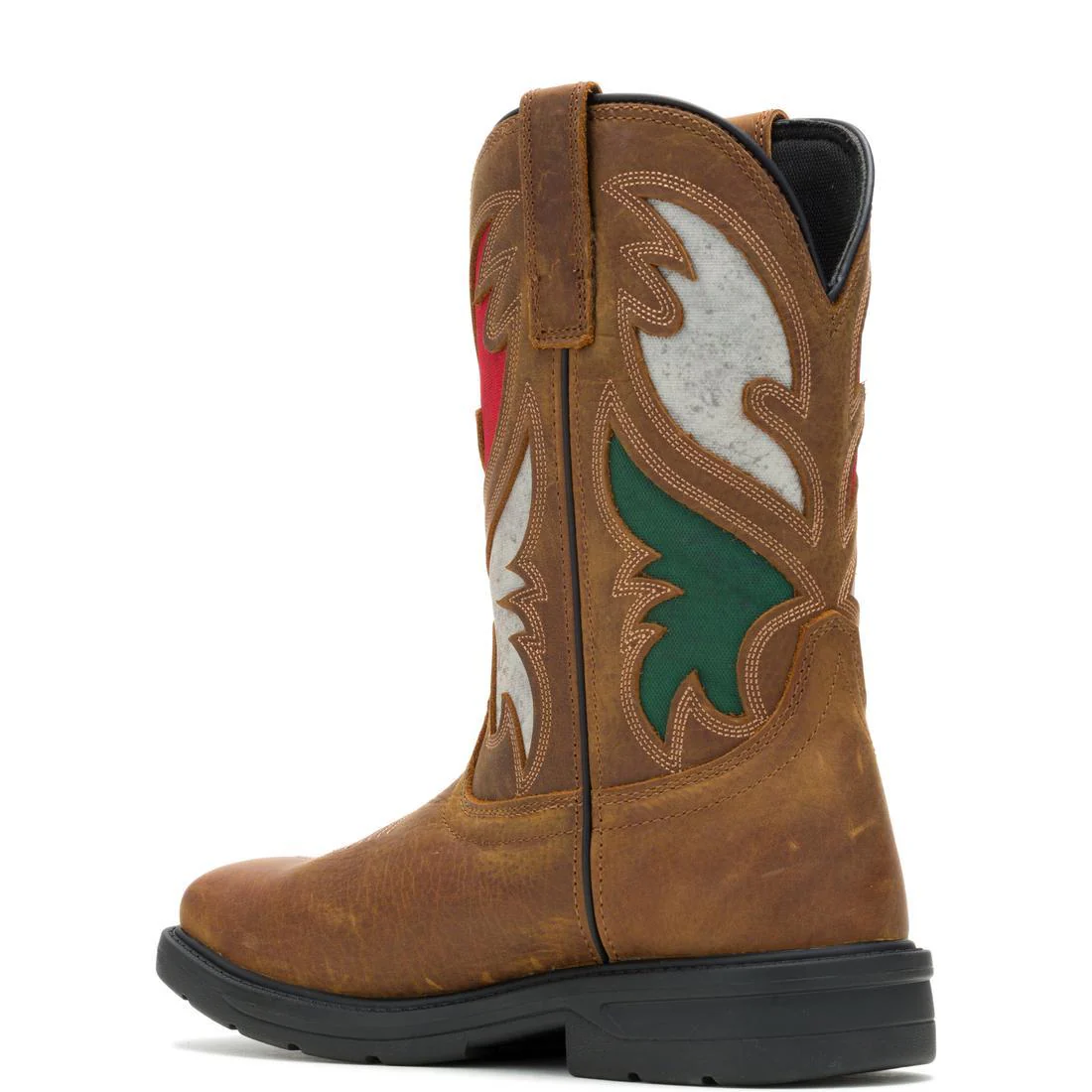 Rancher Flag Steel-Toe Pull-On WP Wellington Work Boot Mexico Flag - Image 5