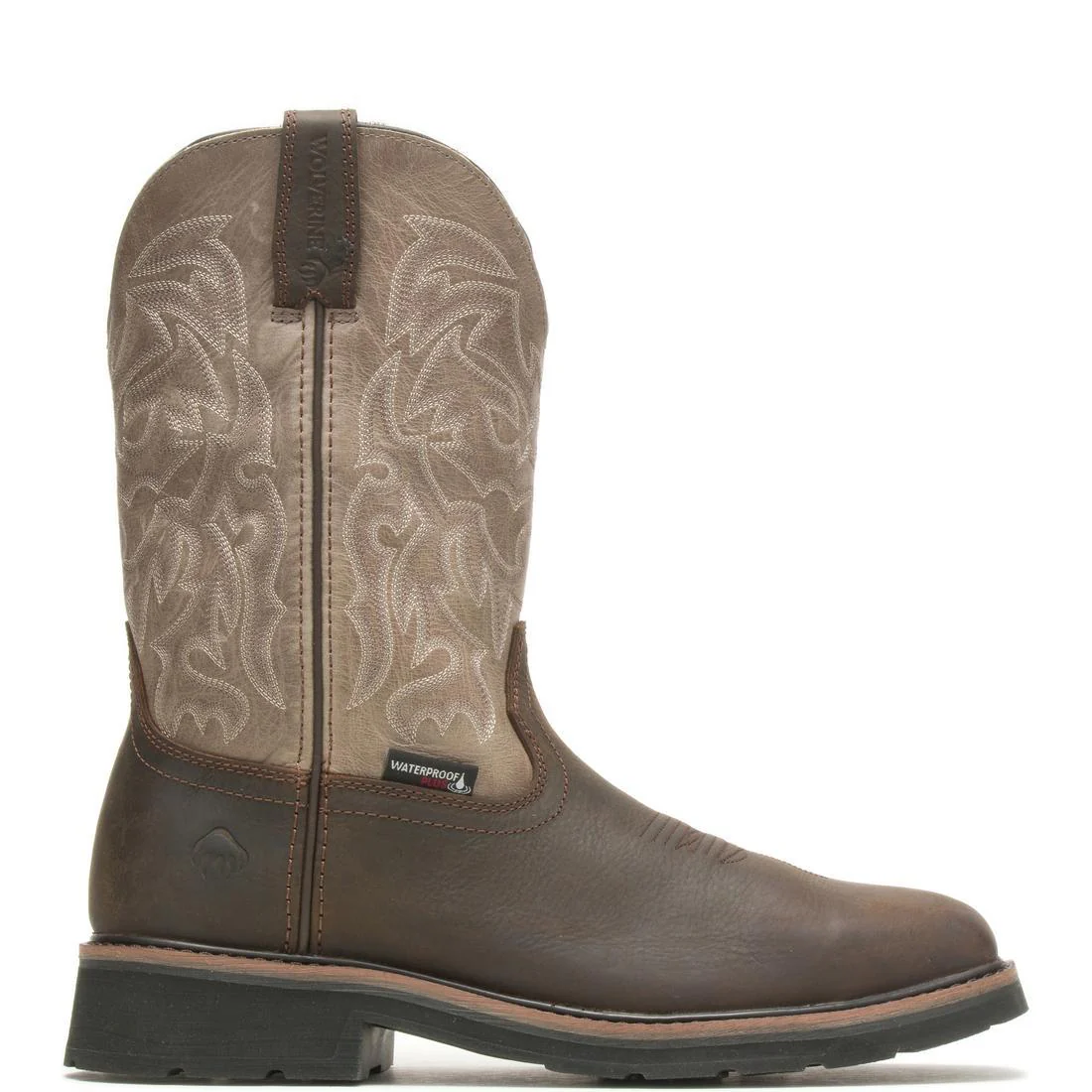 Rancher Dark Taupe Steel-Toe Waterproof Pull-On Wellington Work Boot