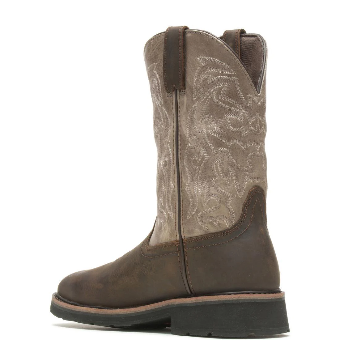 Rancher Dark Taupe Steel-Toe Waterproof Pull-On Wellington Work Boot - Image 4