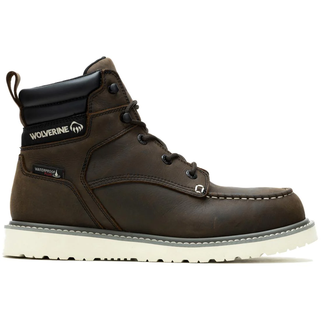 Trade Wedge Moc-Toe 6" Steel-Toe Work Boot Dark Brown