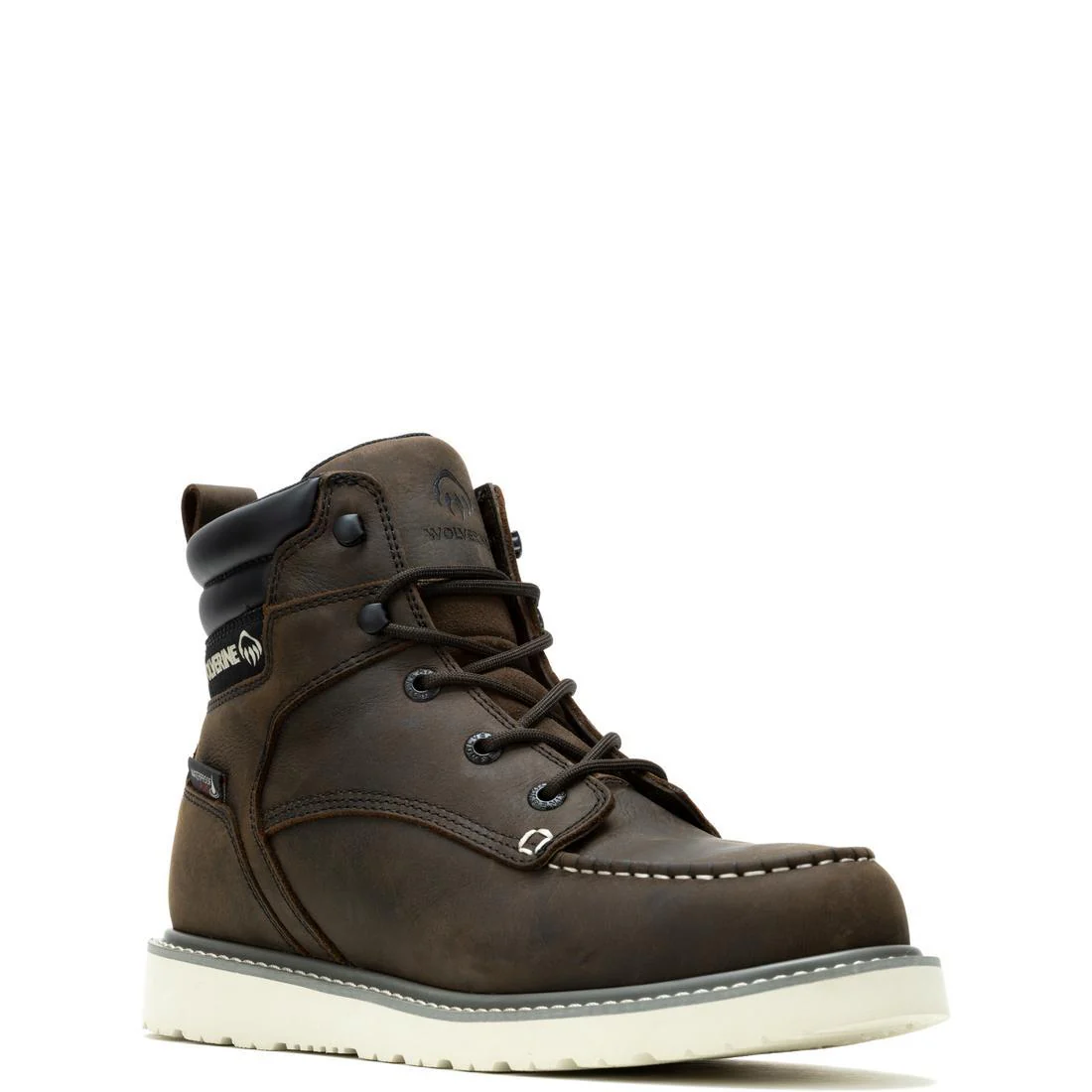 Trade Wedge Moc-Toe 6" Steel-Toe Work Boot Dark Brown - Image 2