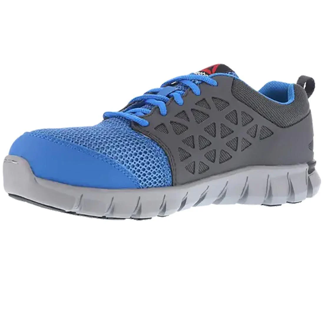 Women's Sublite Cushion Alloy-Toe Athletic Work Shoe Grey/Blue - Image 2
