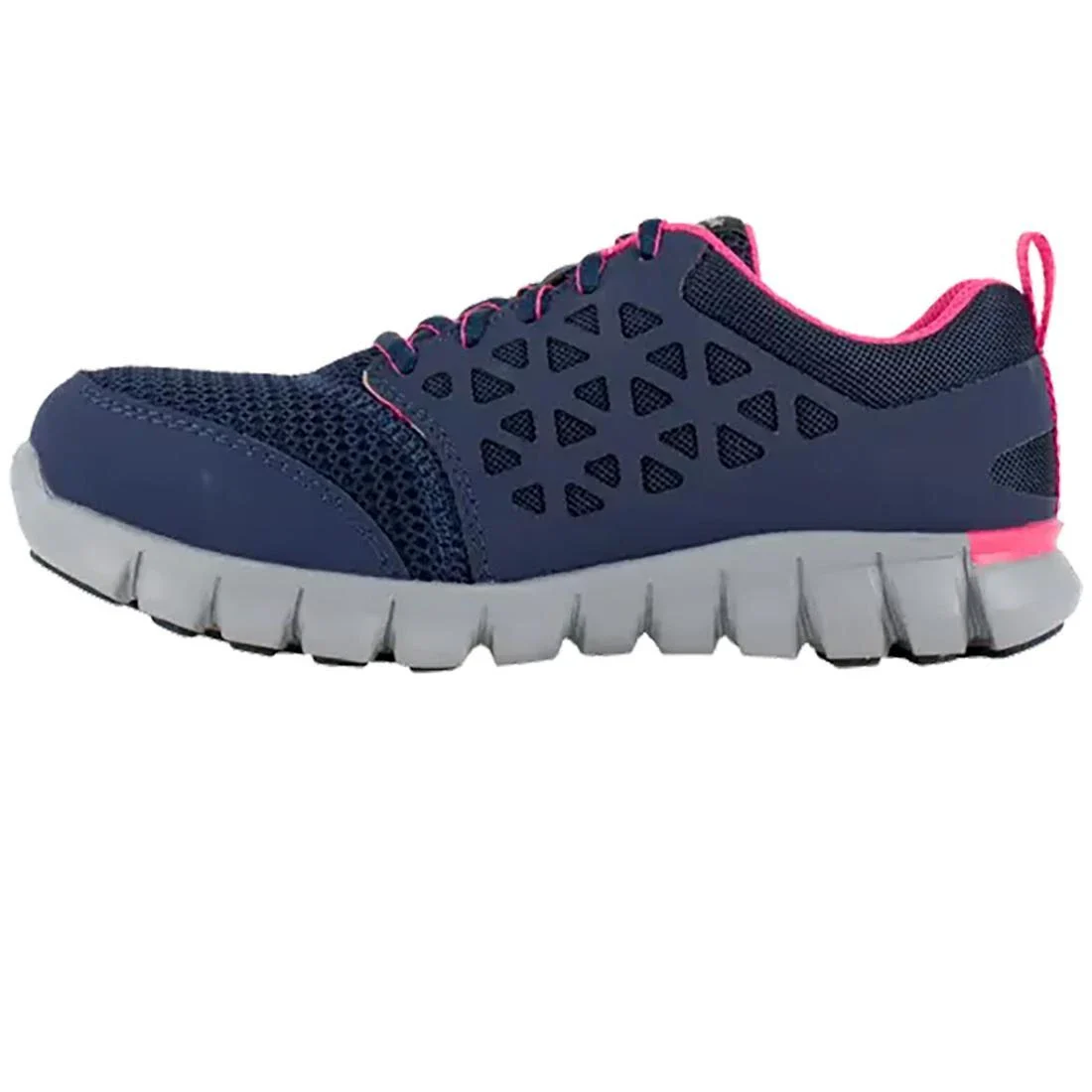 Women's Sublite Cushion Alloy-Toe Athletic Work Shoe Blue/Pink - Image 5