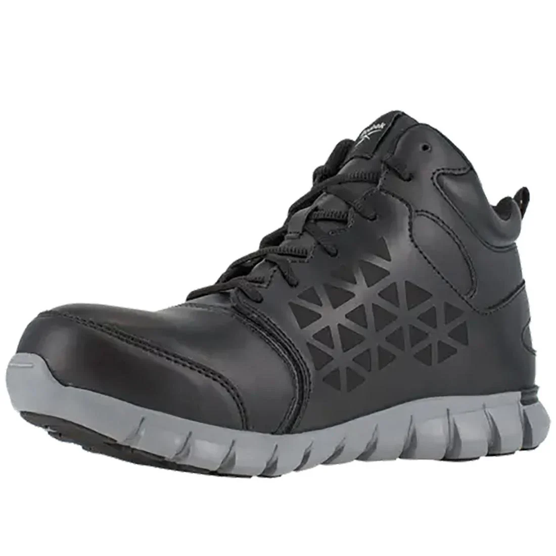 Women's Sublite Cushion Alloy-Toe Mid Cut Athletic Work Boot Black - Image 5