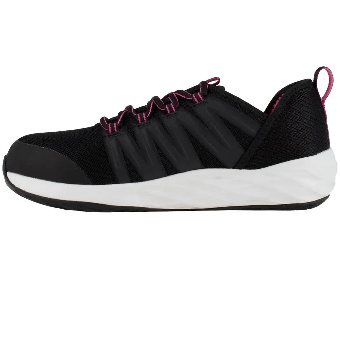 Women's Astroride Steel-Toe Athletic Work Shoe Black/Pink - Image 5